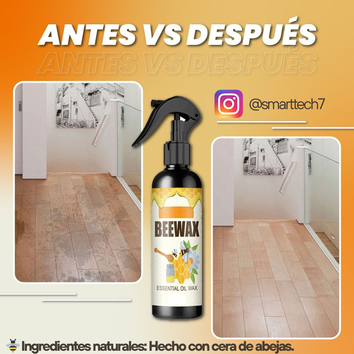 BeeWax-Renovador de Madera 350 ML